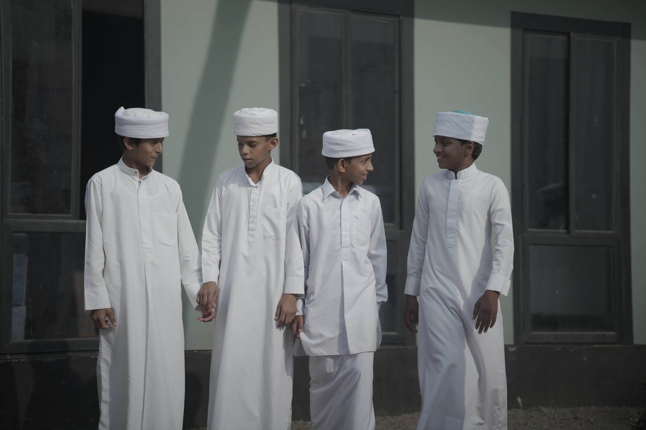 Students at Sincere Academy, Parappanangadi, Kerala
